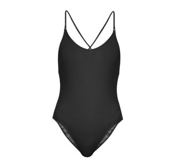 Cross back one piece [Black] Swim Bower Swimwear 