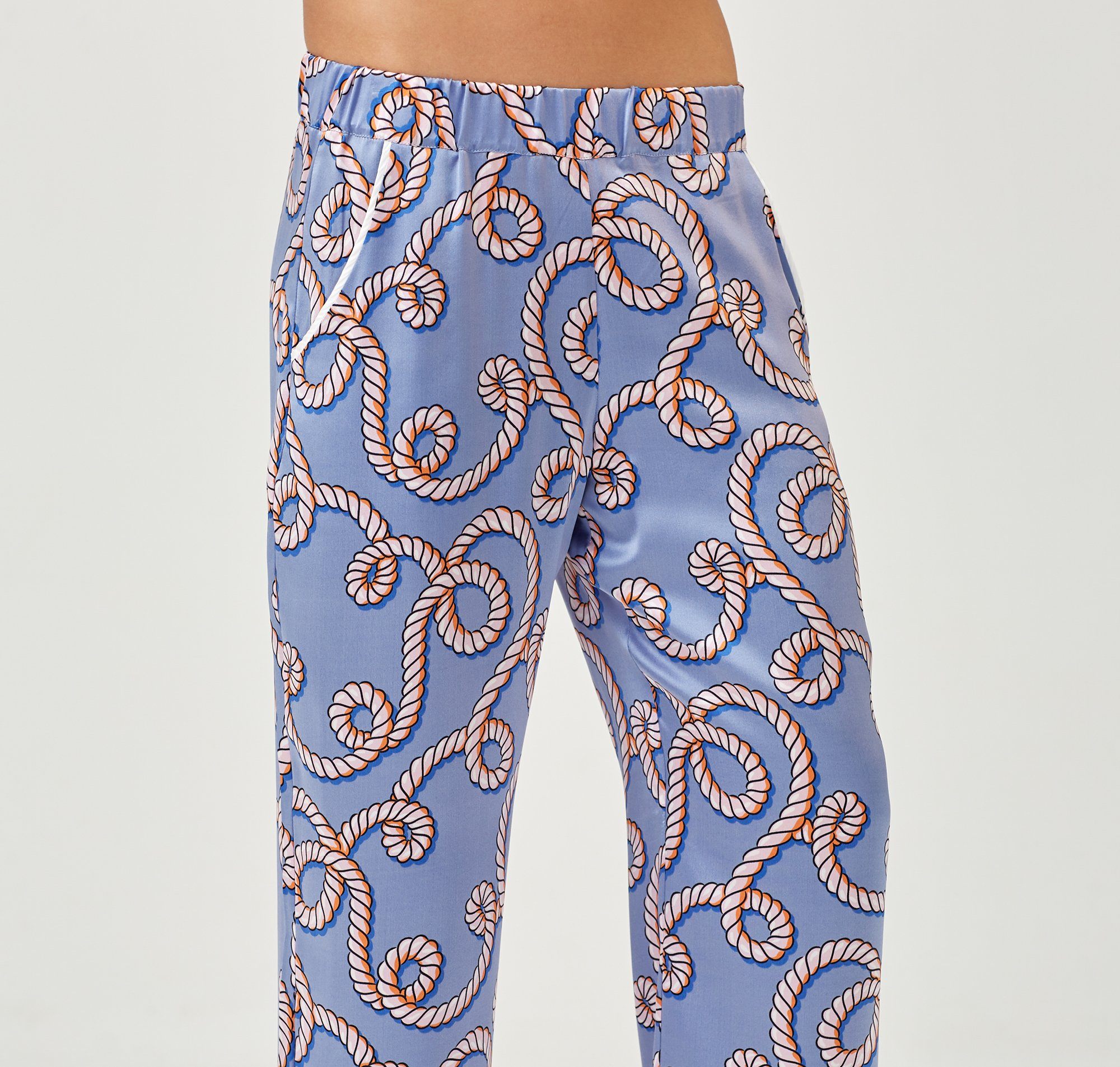 Silk pyjama trousers [Pale Rope] Sleep Hesper Fox 