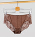 Houndstooth & floral lace french knicker [Chestnut] Bottoms Panache 
