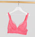D+ floral lace triangle [Coral] Bras Panache 