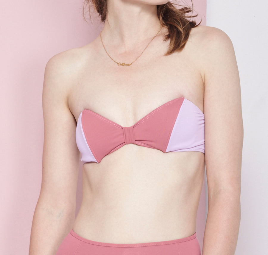 Janea Bandeau Bikini Top Pink