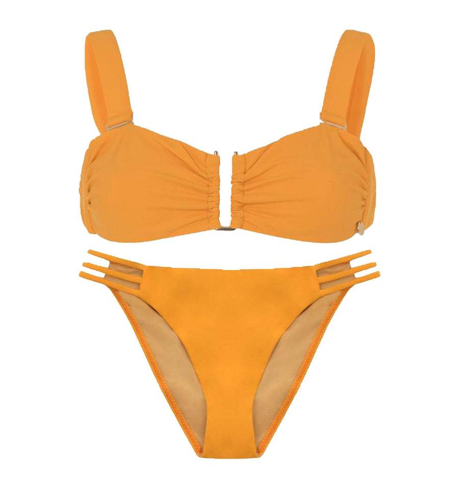 Gold detail bandeau bikini set [Mango] Swim Lilliput & Felix 