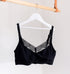 Lace trim nursing bra [Black] Maternity Six 