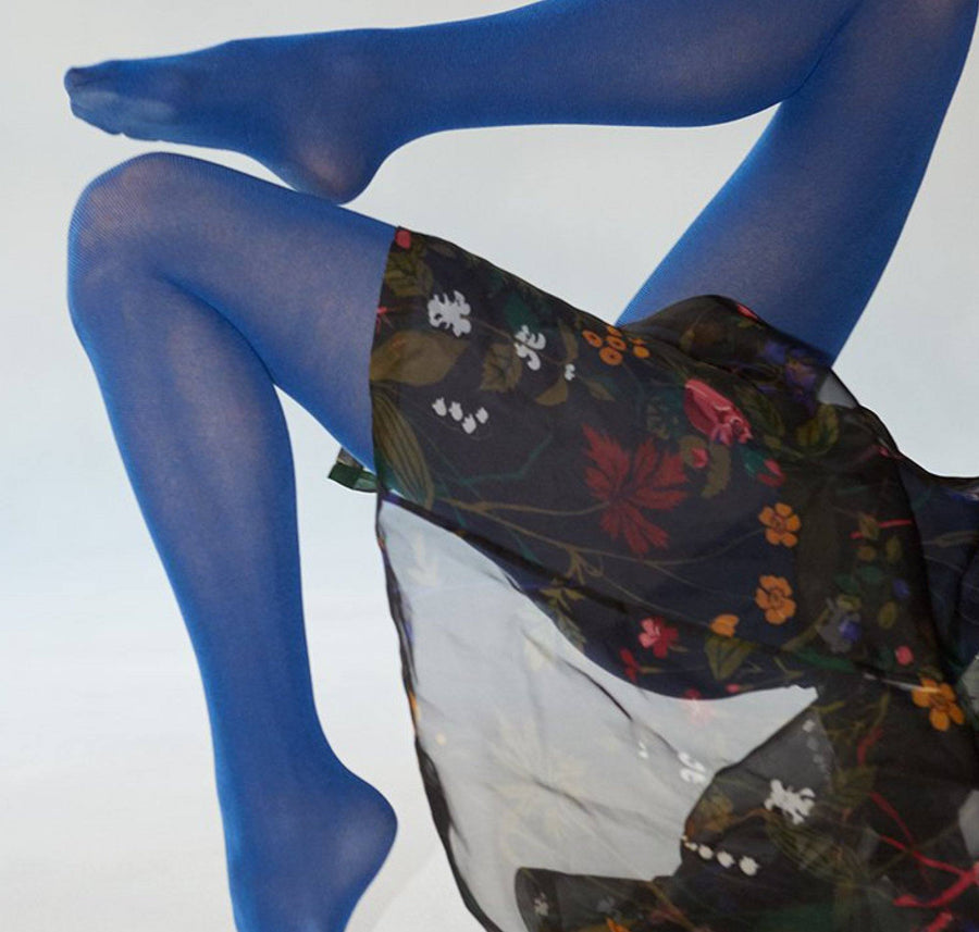 Add a splash of colour to your hosiery drawer with Pretty Polly Blue  Coloured Opaques.