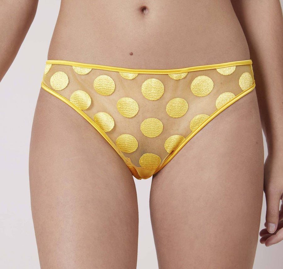 Spot detail thong [Yellow] Bottoms Implicite extra-small 