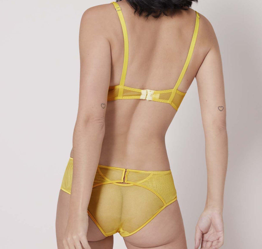 Spot detail push up bra [Yellow] – The Pantry Underwear