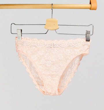Scalloped lace balconette [Peach] – The Pantry Underwear