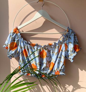 Cold shoulder bikini top [Orange Blossom] Swim Lilliput & Felix 
