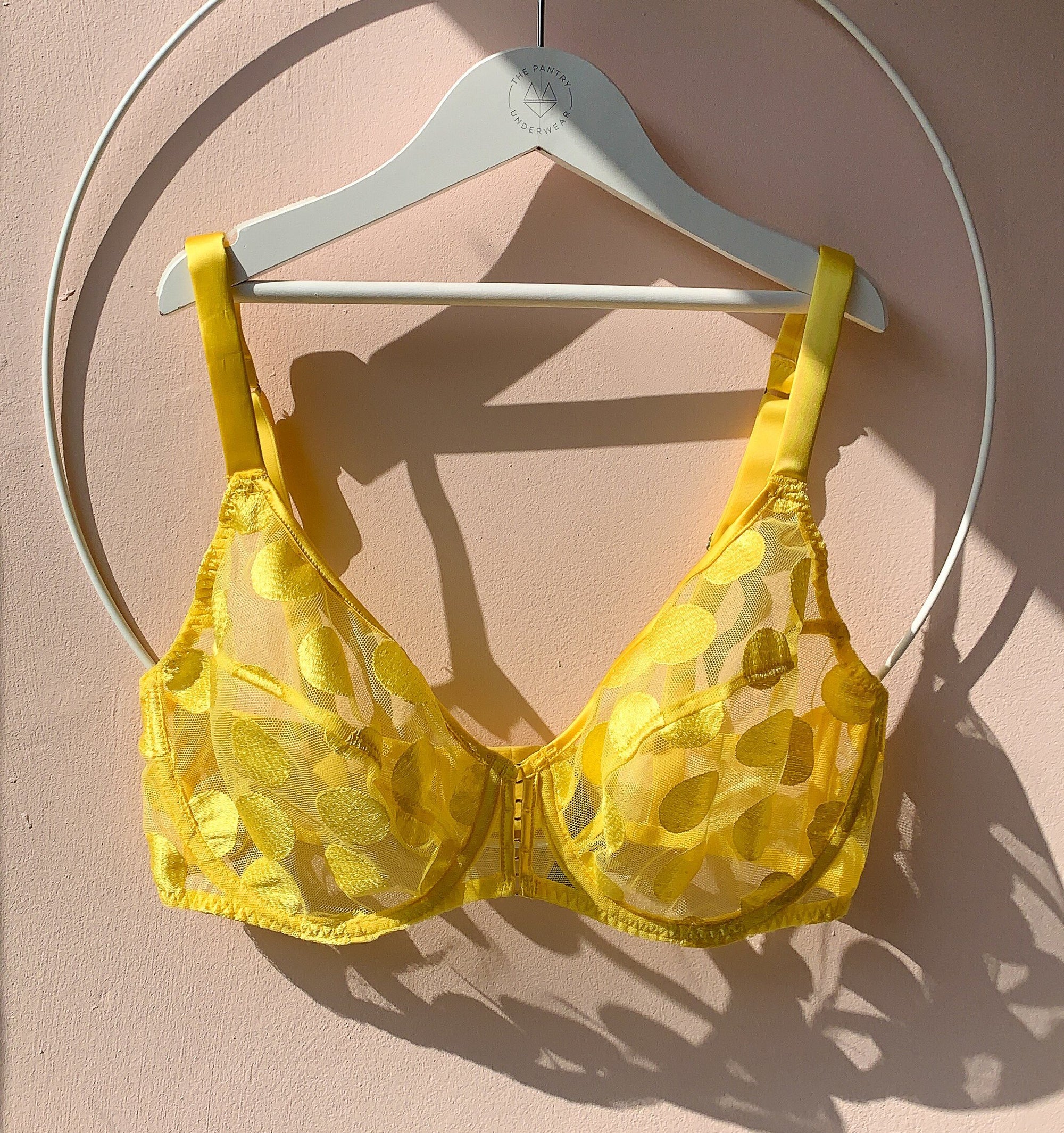 Spot detail plunge bra [Yellow] Bras Implicite 