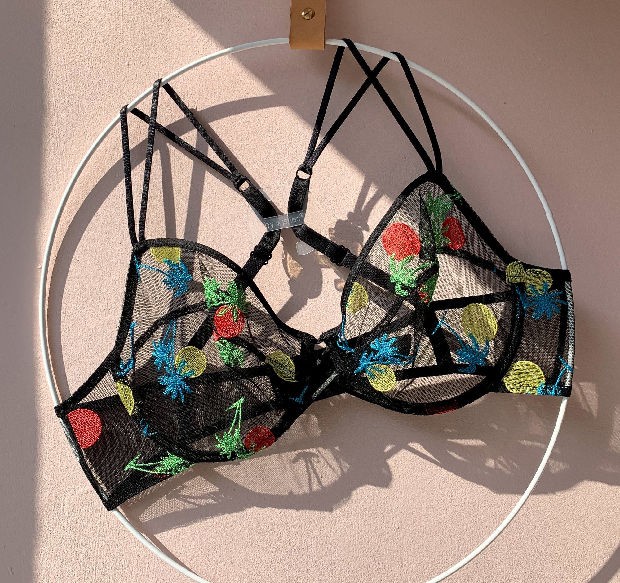 Tropical mesh balconette Bras Implicite 