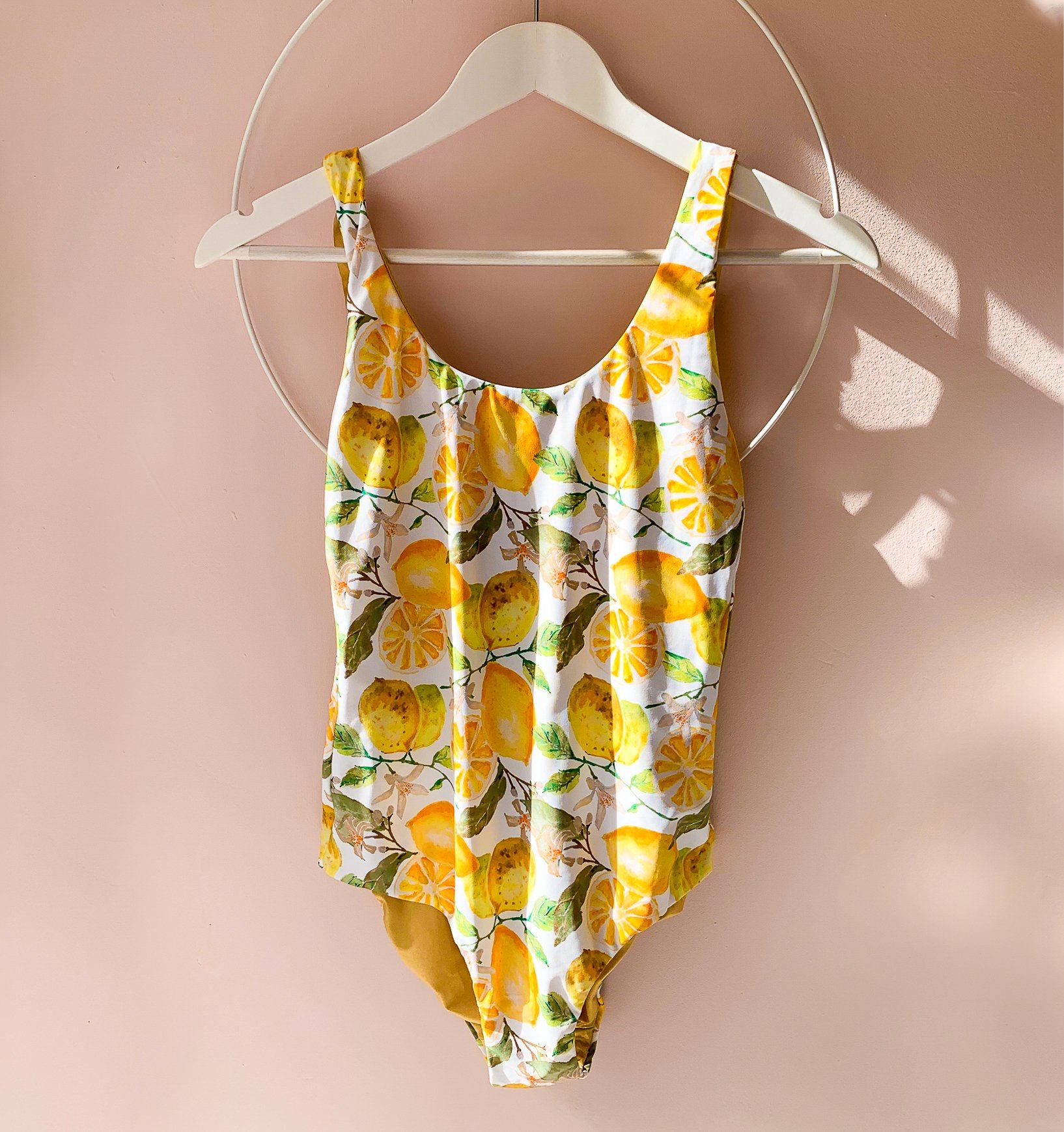 Leotard low-back swimsuit [Lemon] Swim Lilliput &amp; Felix 