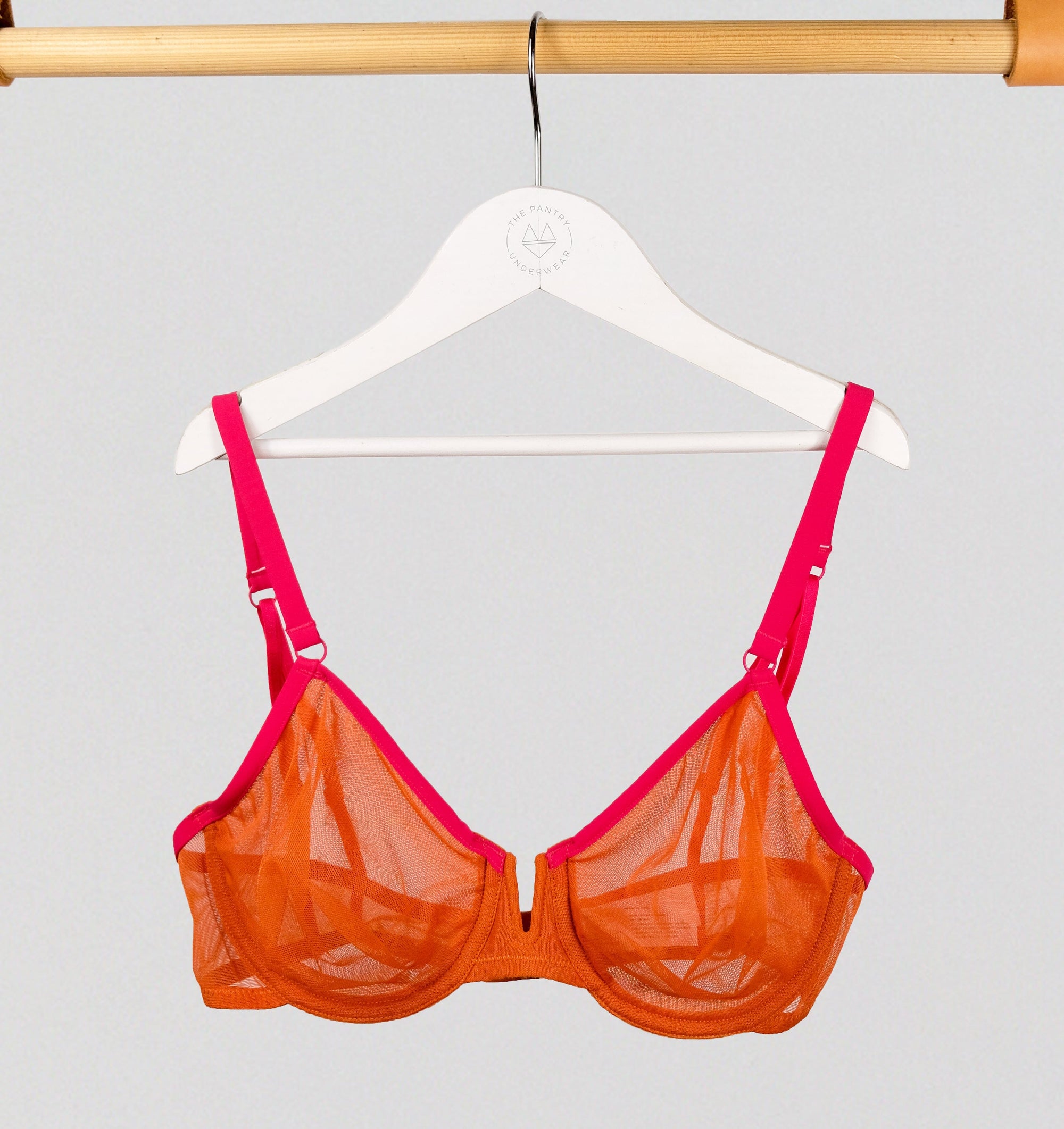 Mesh plunge bra [Mandarin] Bras Simone 