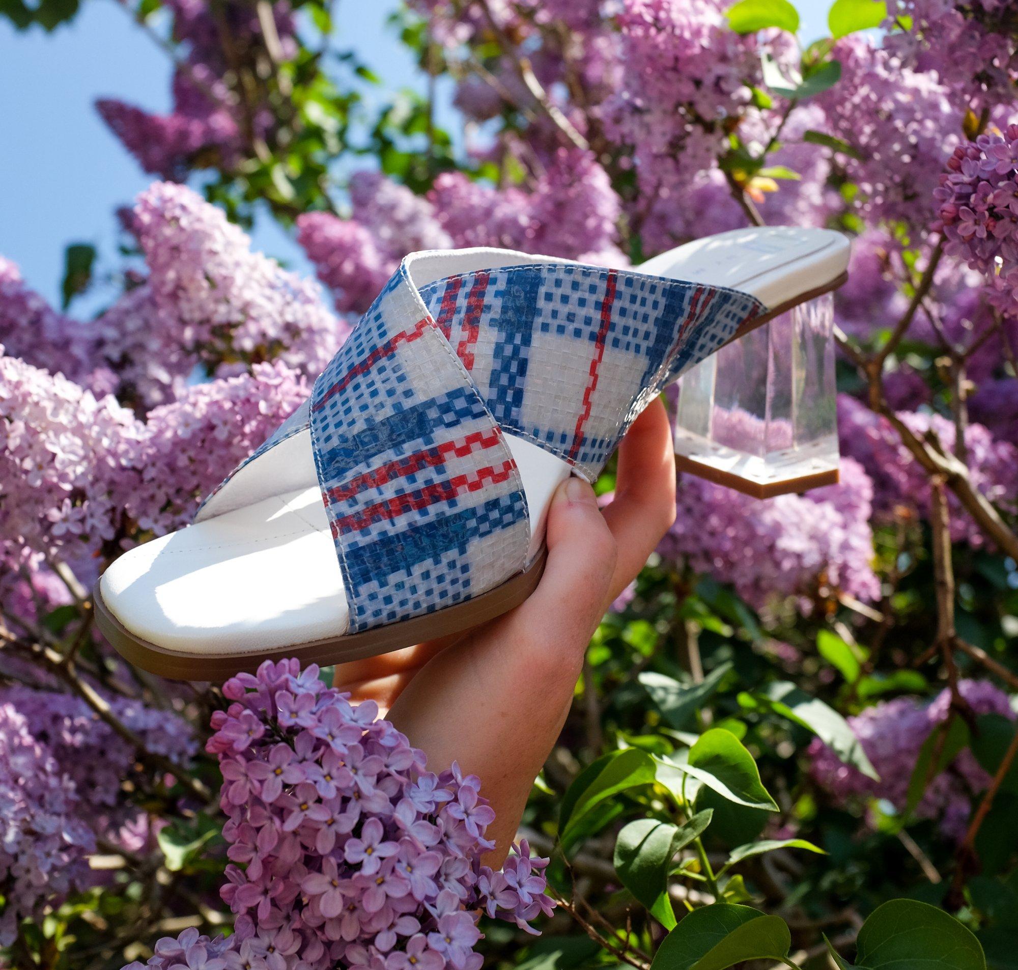 Leather mule with Perspex heel [Market Bag] Accessories E8 by Miista 