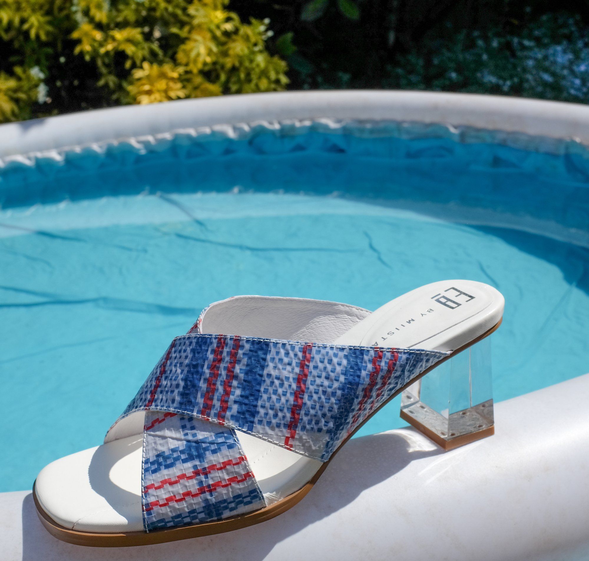 Leather mule with Perspex heel [Market Bag] Accessories E8 by Miista 