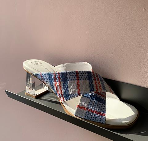 Leather mule with Perspex heel [Market Bag] Accessories E8 by Miista 