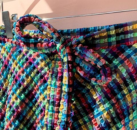 Gingham waffle midi swim skirt [Blue Gingham] Swim Lilliput &amp; Felix 
