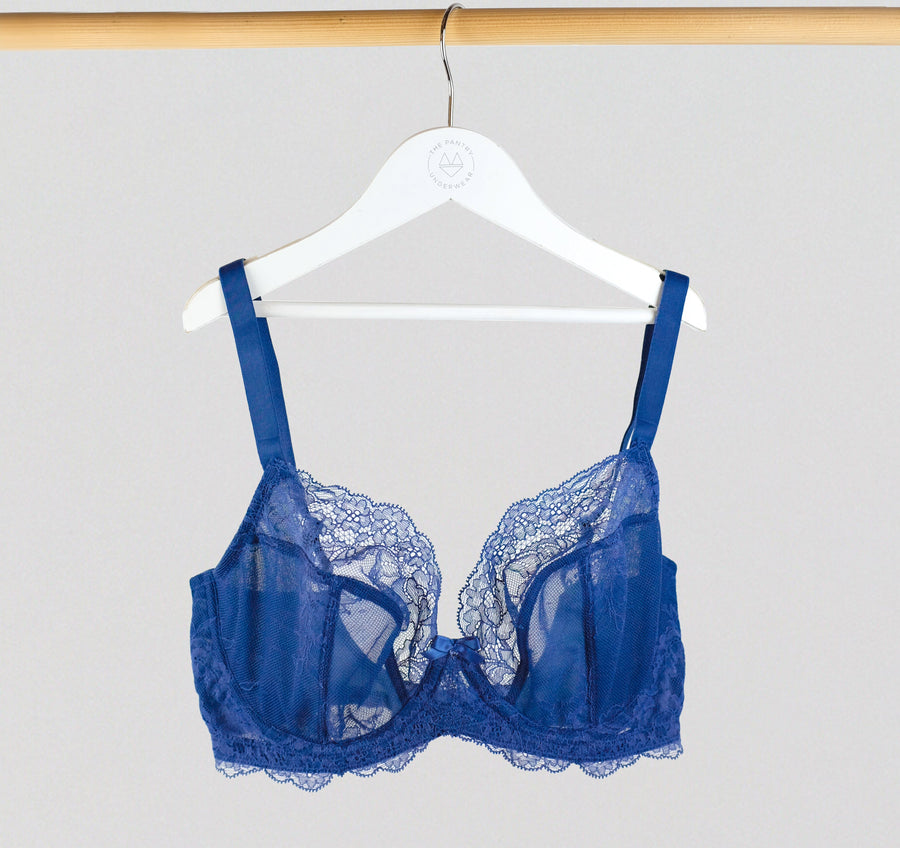 D+ Lace Plunge [Cobalt] – The Pantry Underwear