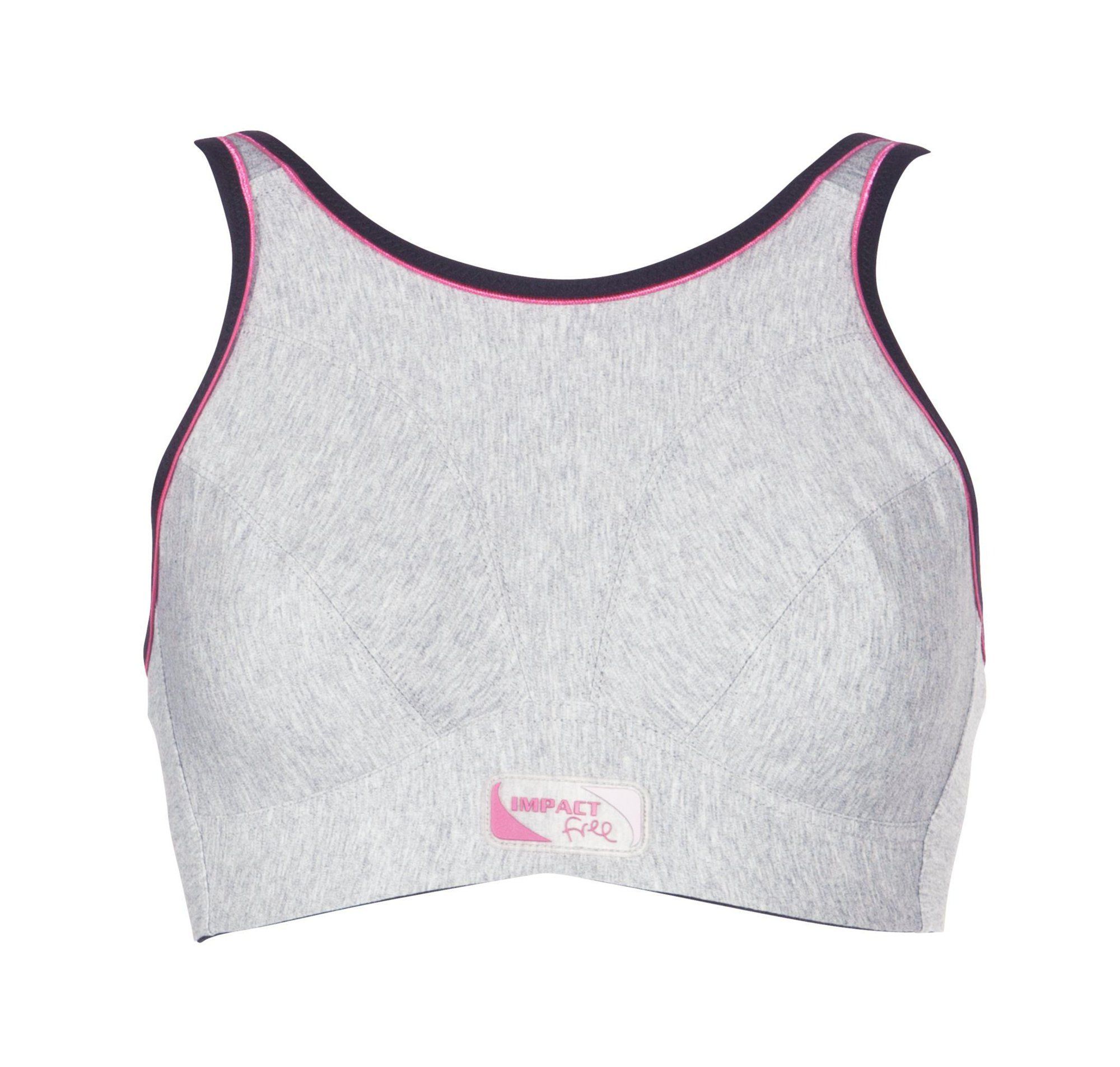 Grey cotton sports bra Sport Royce 32DD 