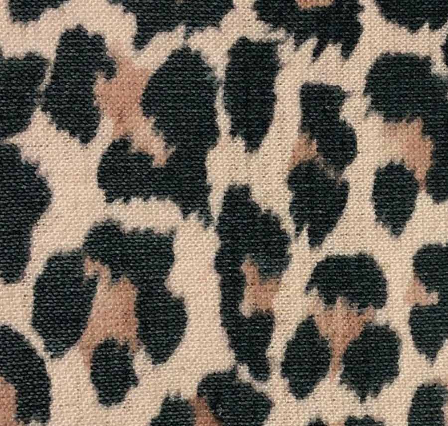 Sofia leopard tights [Black/Brown] Accessories Swedish Stockings 