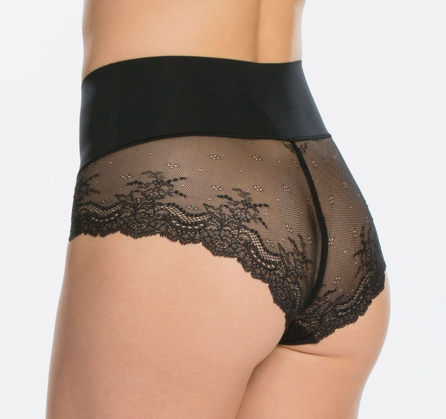 Shapewear lace back French knicker [Black] – The Pantry Underwear