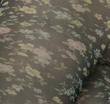 Ada flower tights [Black/Multi] Accessories Swedish Stockings 