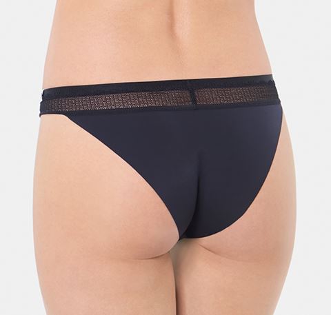 Microfibre tanga [Black] Bottoms Sloggi 