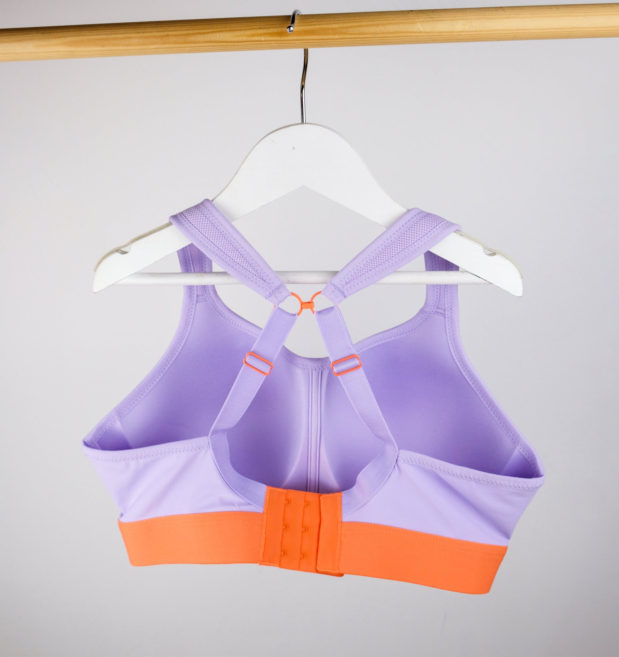 Non-wired shape sports bra [Lilac / Tangerine] Sport Panache 