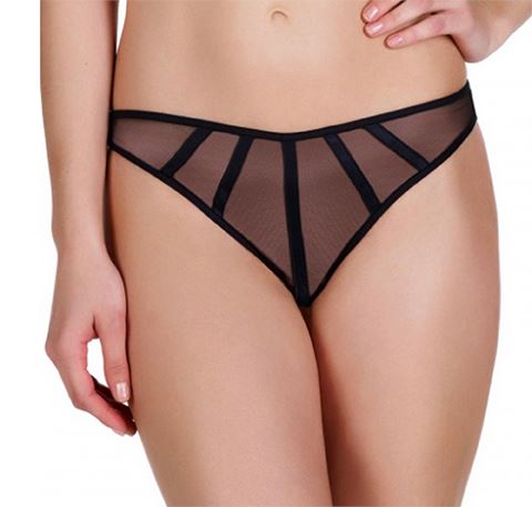 Satin contour thong [Black] – The Pantry Underwear