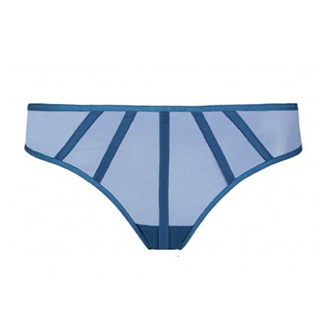 Satin contour thong [Ocean Blue] Bottoms Implicite extra-small 