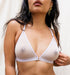 Mesh cross back triangle [Pantry Pink] Bras Simone 