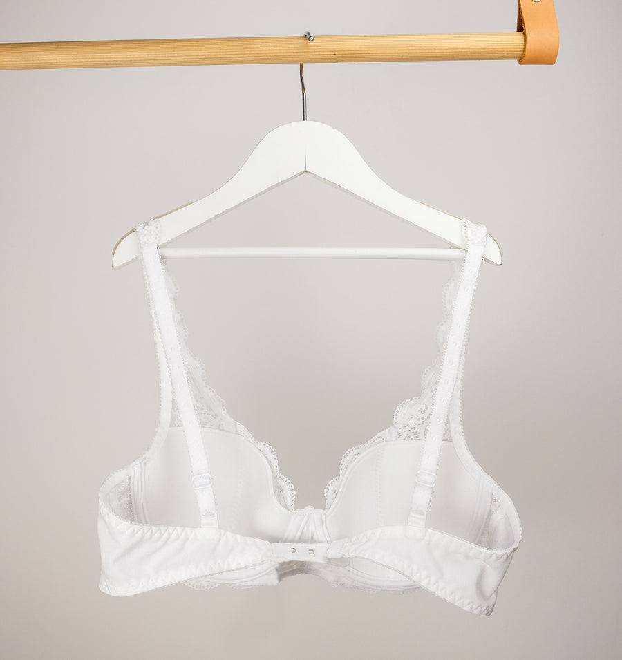 Longline low back bustier [White] – The Pantry Underwear