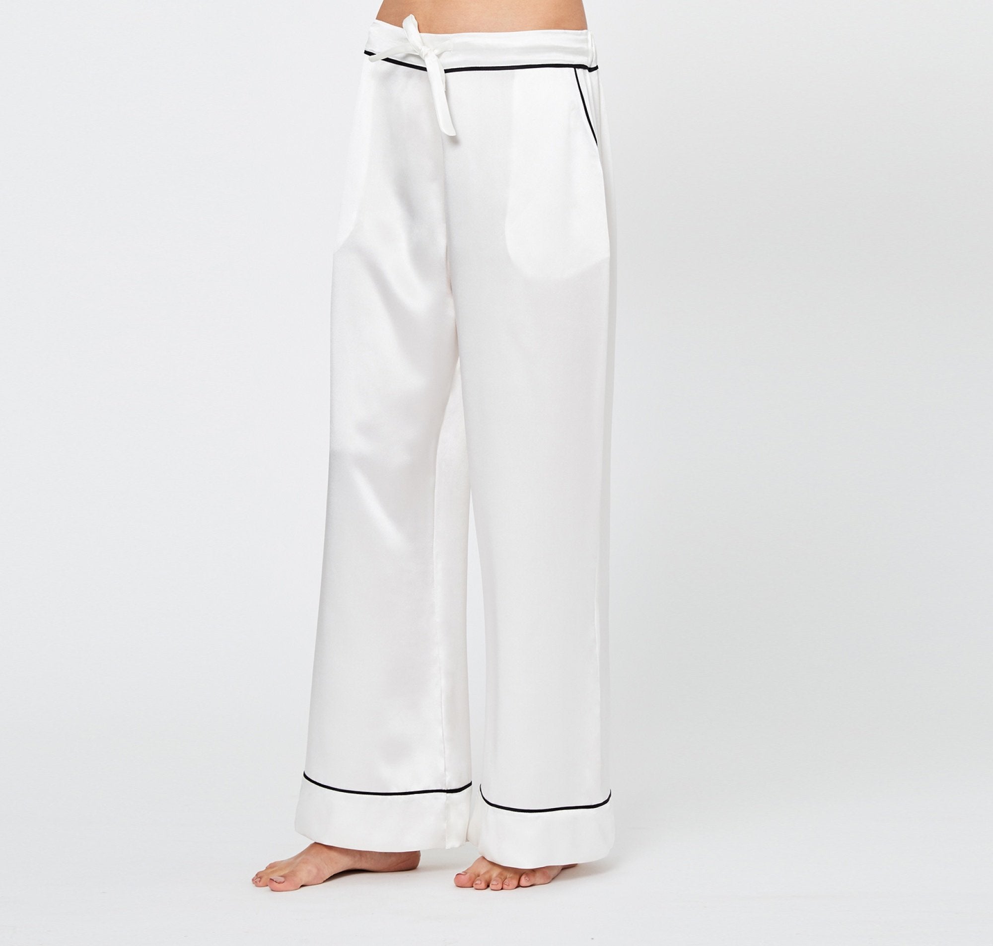 Silk pyjama trousers [Ivory] Sleep Hesper Fox extra-small 