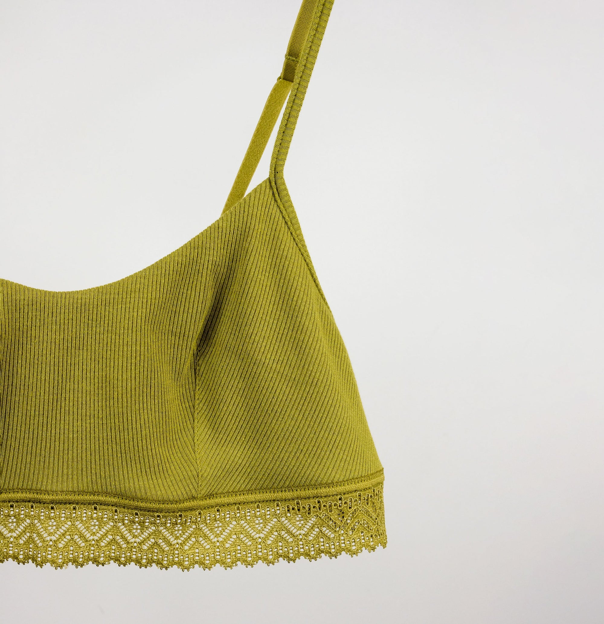 Ribbed modal bandeau crop [Mangrove] Bras Simone 