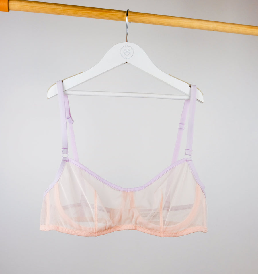 Mesh underwired bandeau [Pantry Pink] Bras Simone 