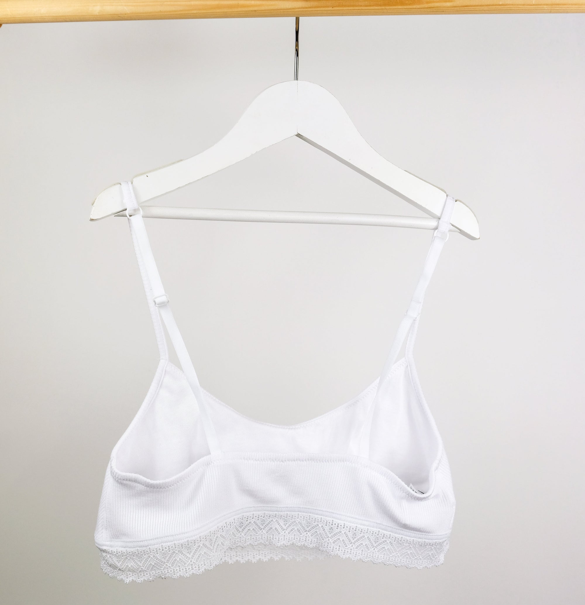 Ribbed modal bandeau crop [Chalk] Bras Simone 