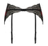 Red accent lace suspender Bridal Lingadore 