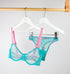 Turquoise mesh & peony underwire bra Bras Dora Larsen 