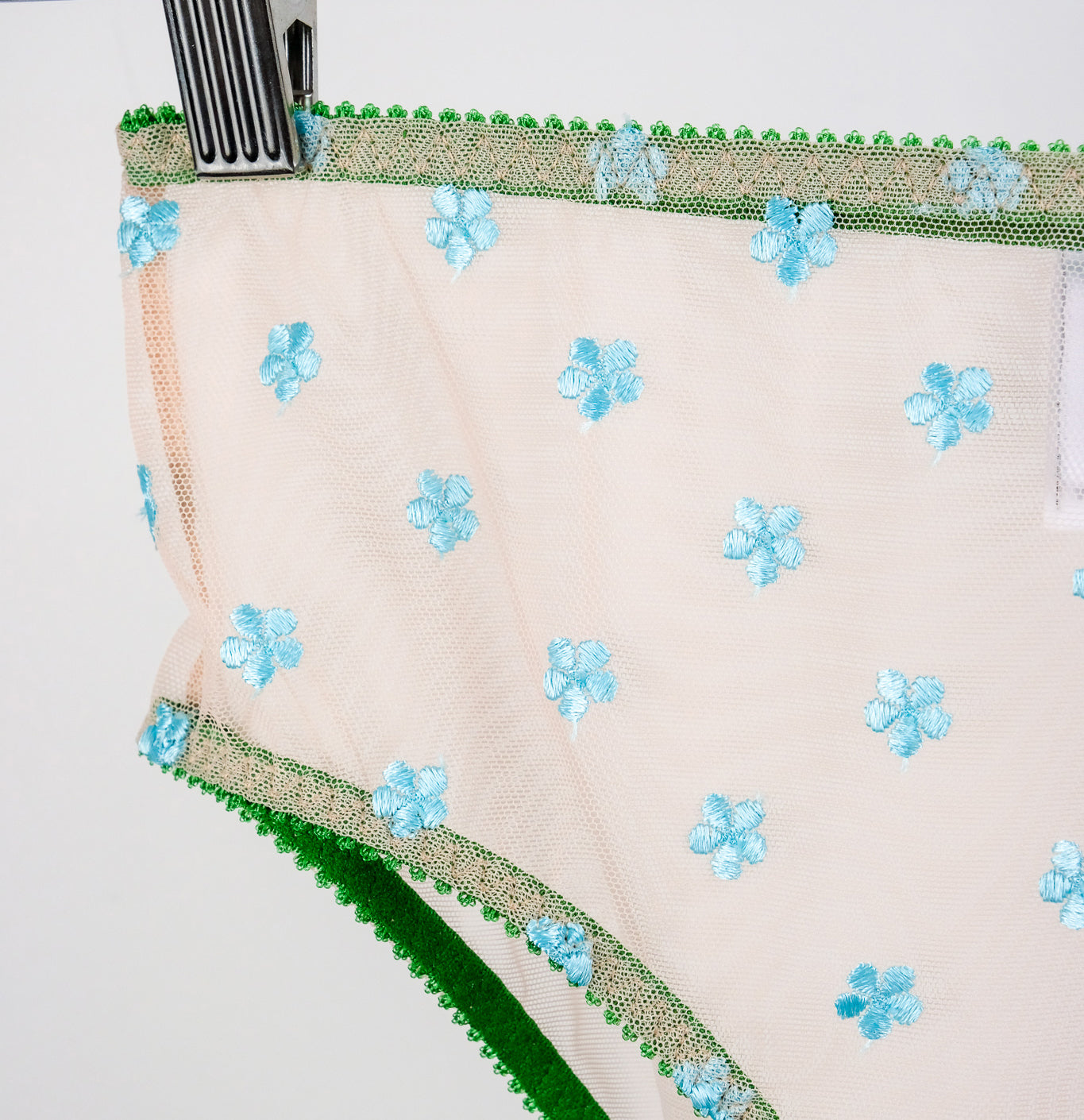 Blue daisy mesh high waist brief Bottoms Dora Larsen 