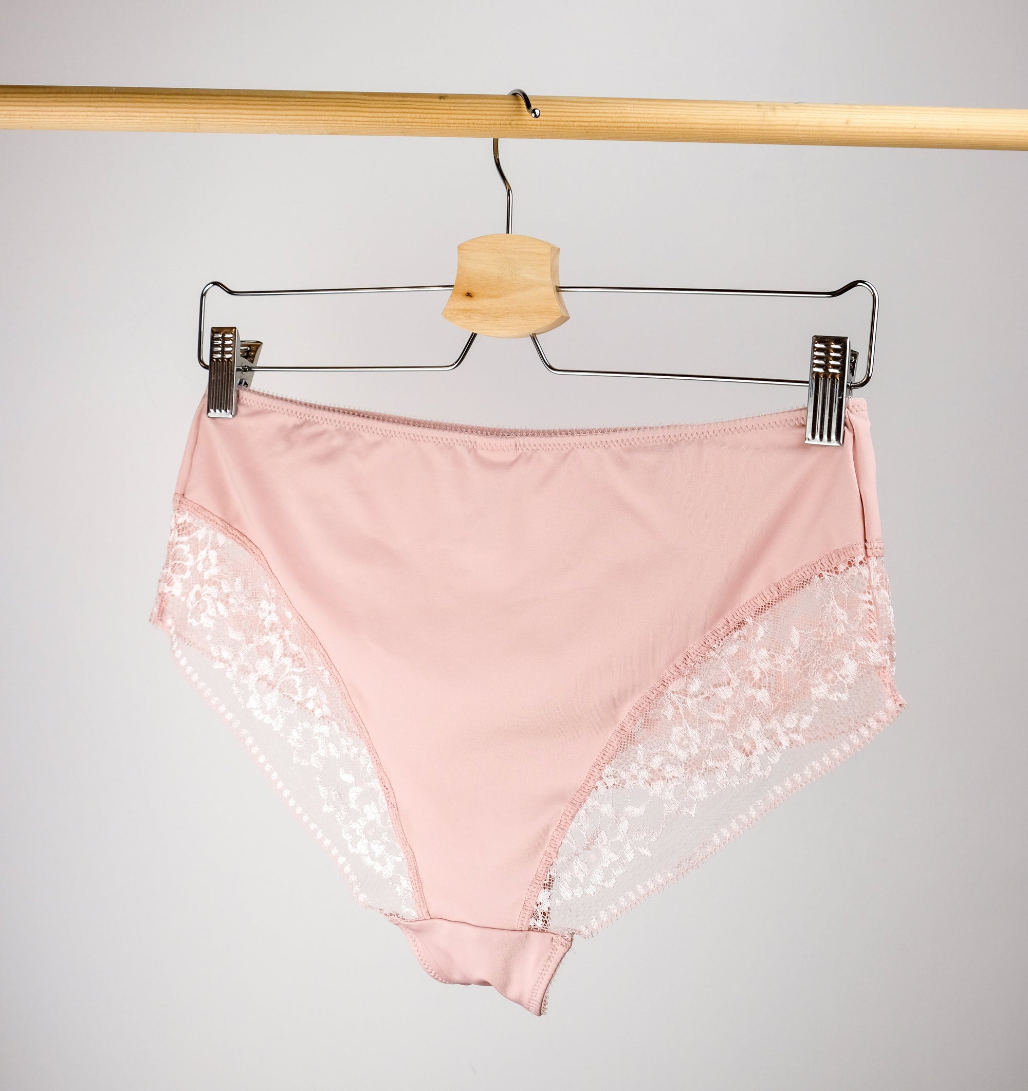 Floral lace & microfibre full brief [Soft Rose] Bottoms Panache 