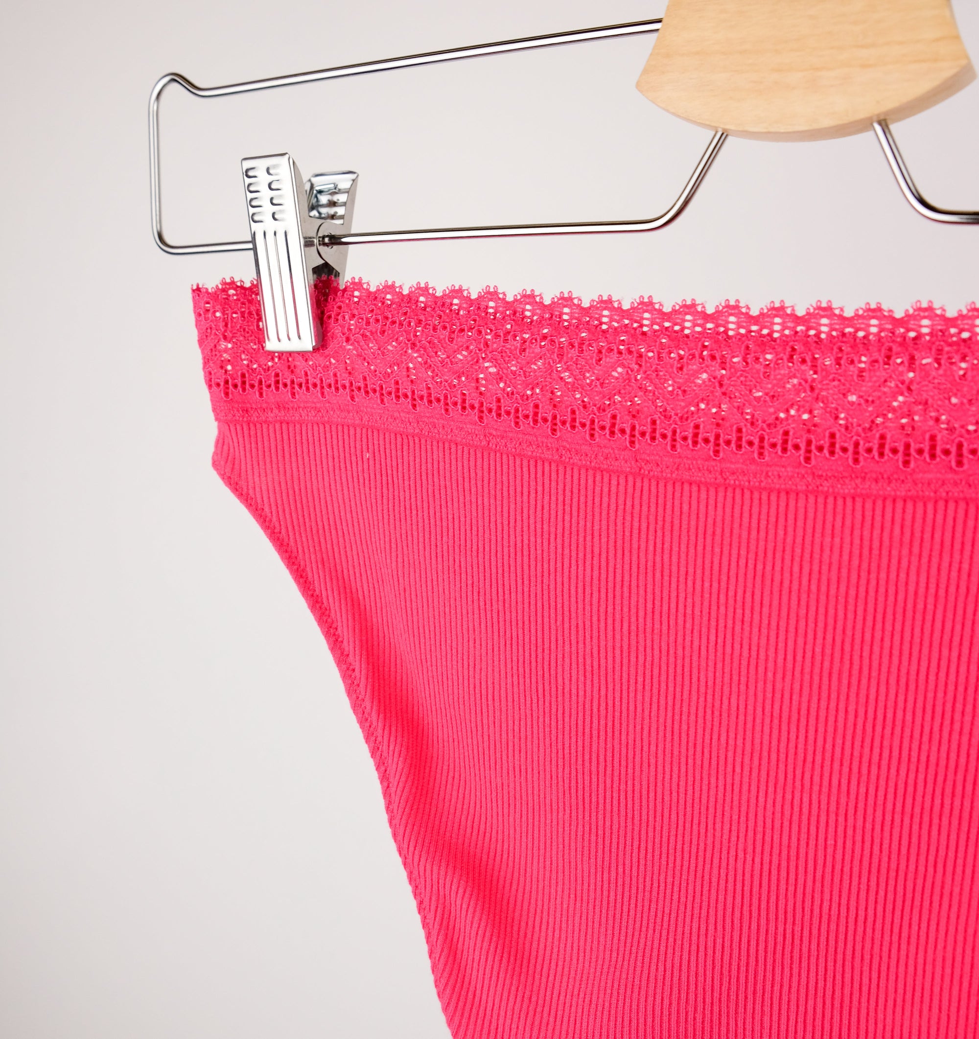 Ribbed modal &amp; cotton brief [Fuchsia] Bottoms Simone 