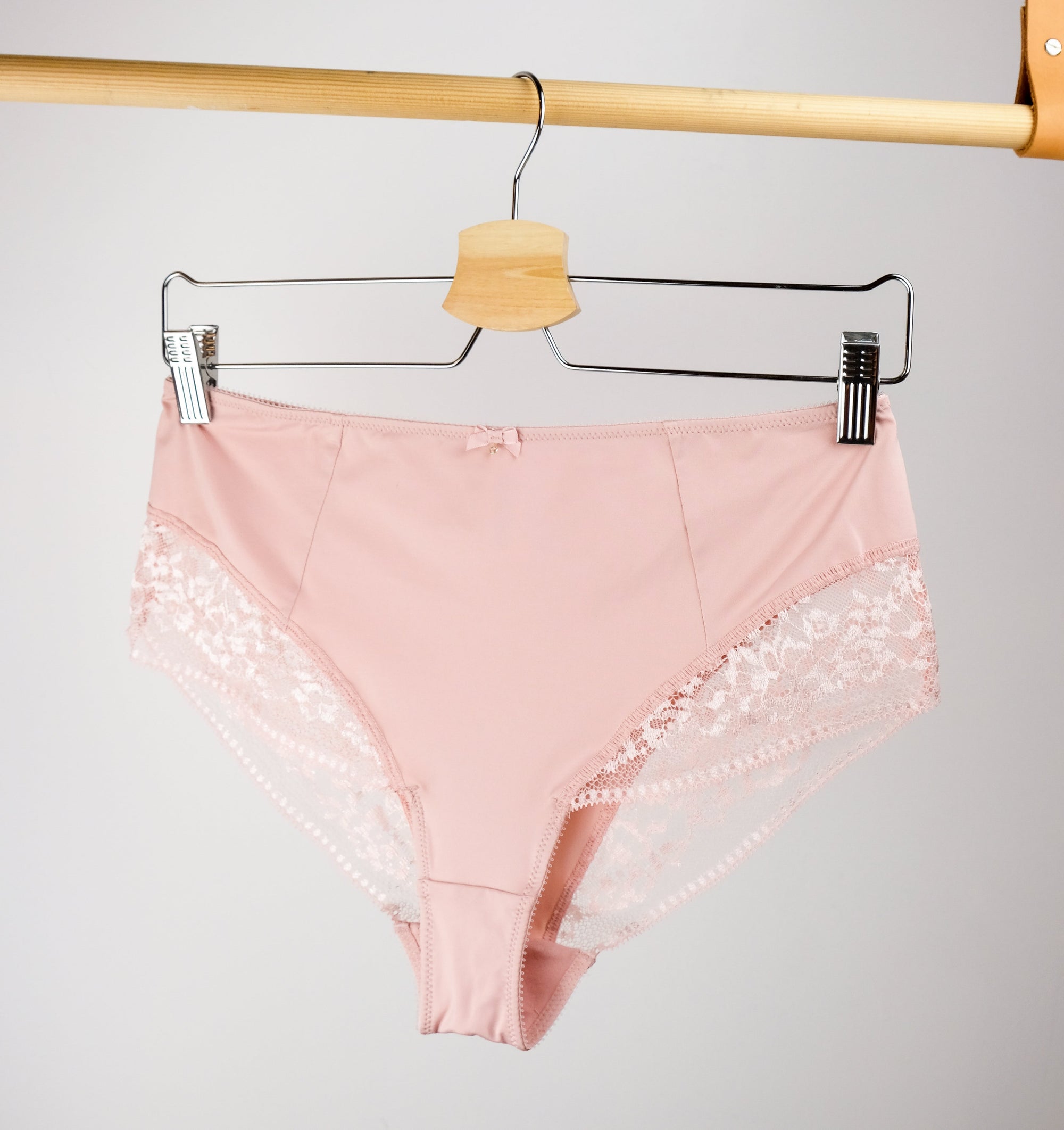 Floral lace & microfibre full brief [Soft Rose] Bottoms Panache 
