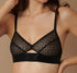 Ribbon banded bralette [Black] Bras Implicite extra-small 