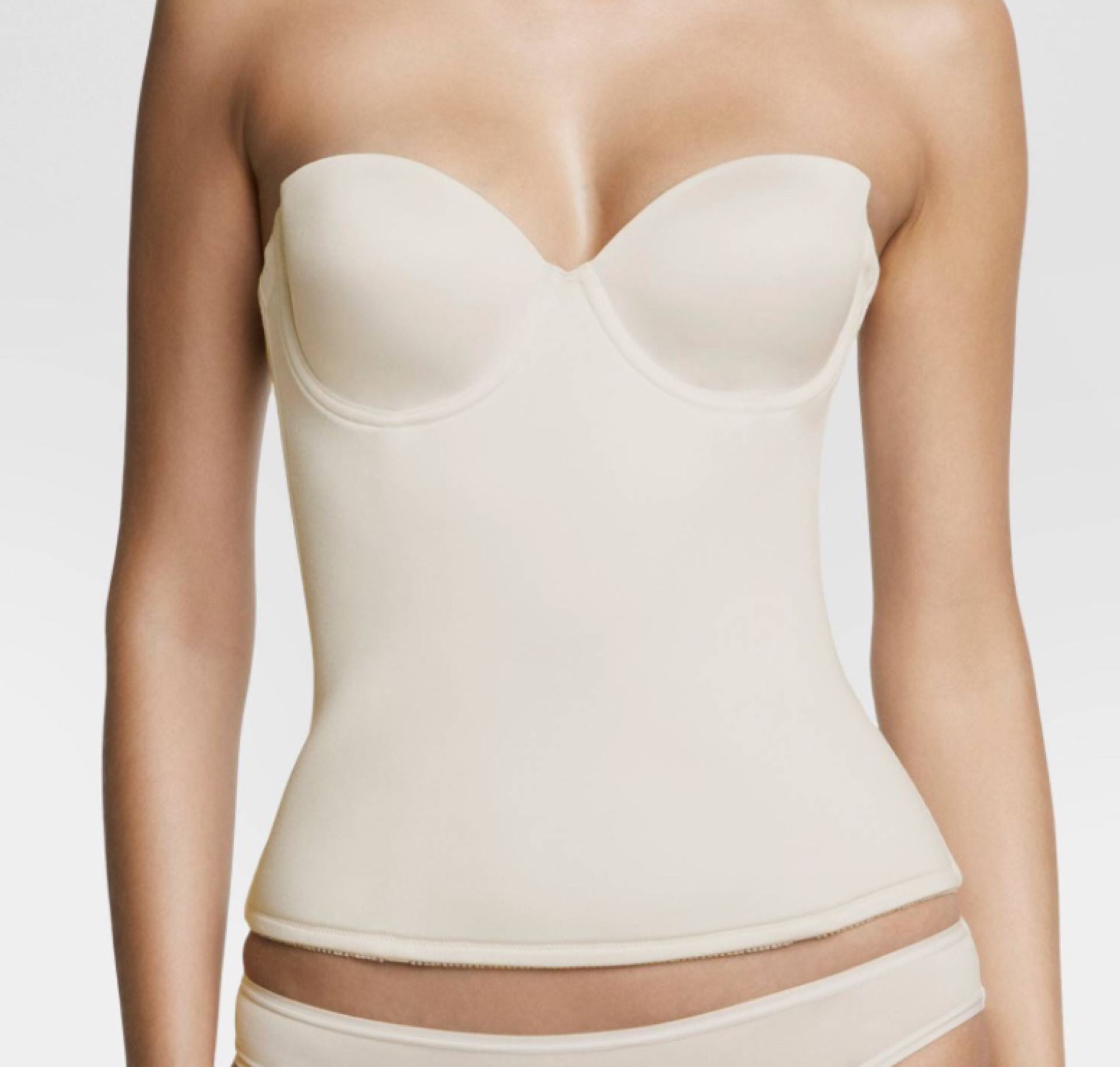 Scuba control bustier [Ivory] Bridal Dominique 34A 