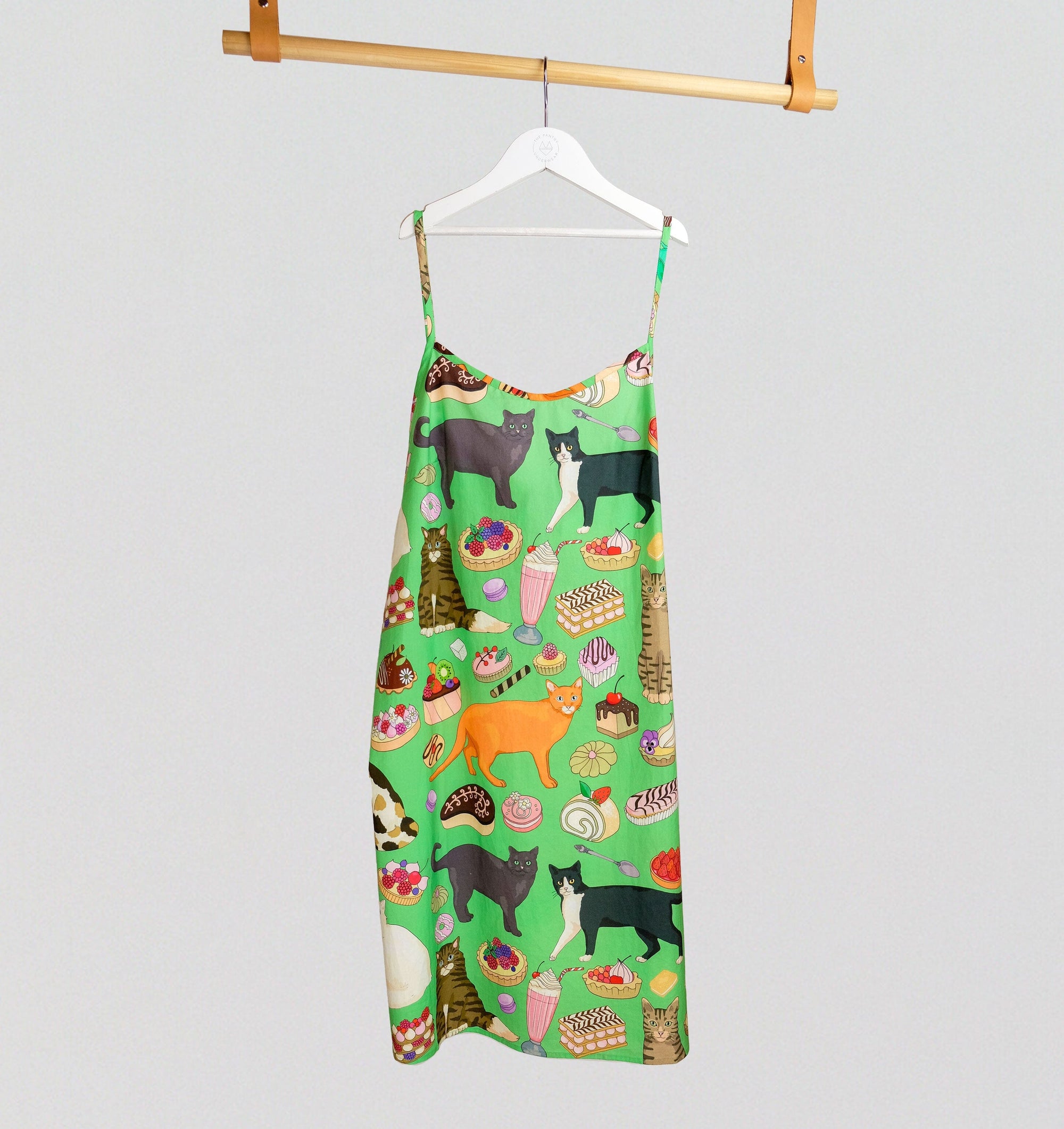 Cats that got the cream strappy nightdress Sleep Karen Mabon 