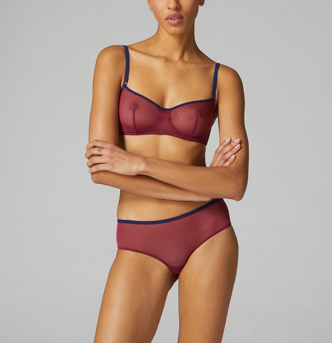 Mesh shorty [Cranberry] Bottoms Simone 