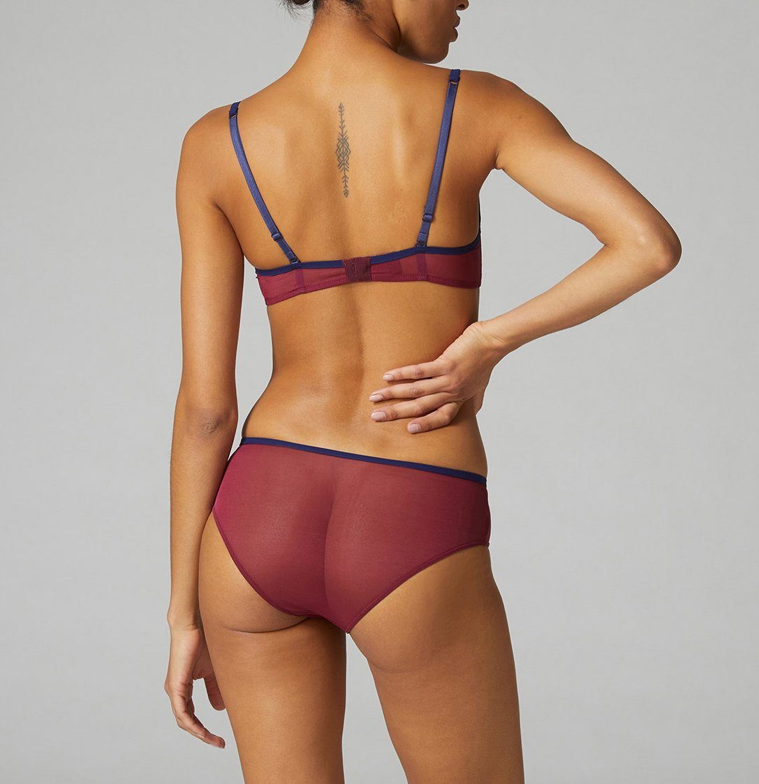 Mesh shorty [Cranberry] Bottoms Simone 