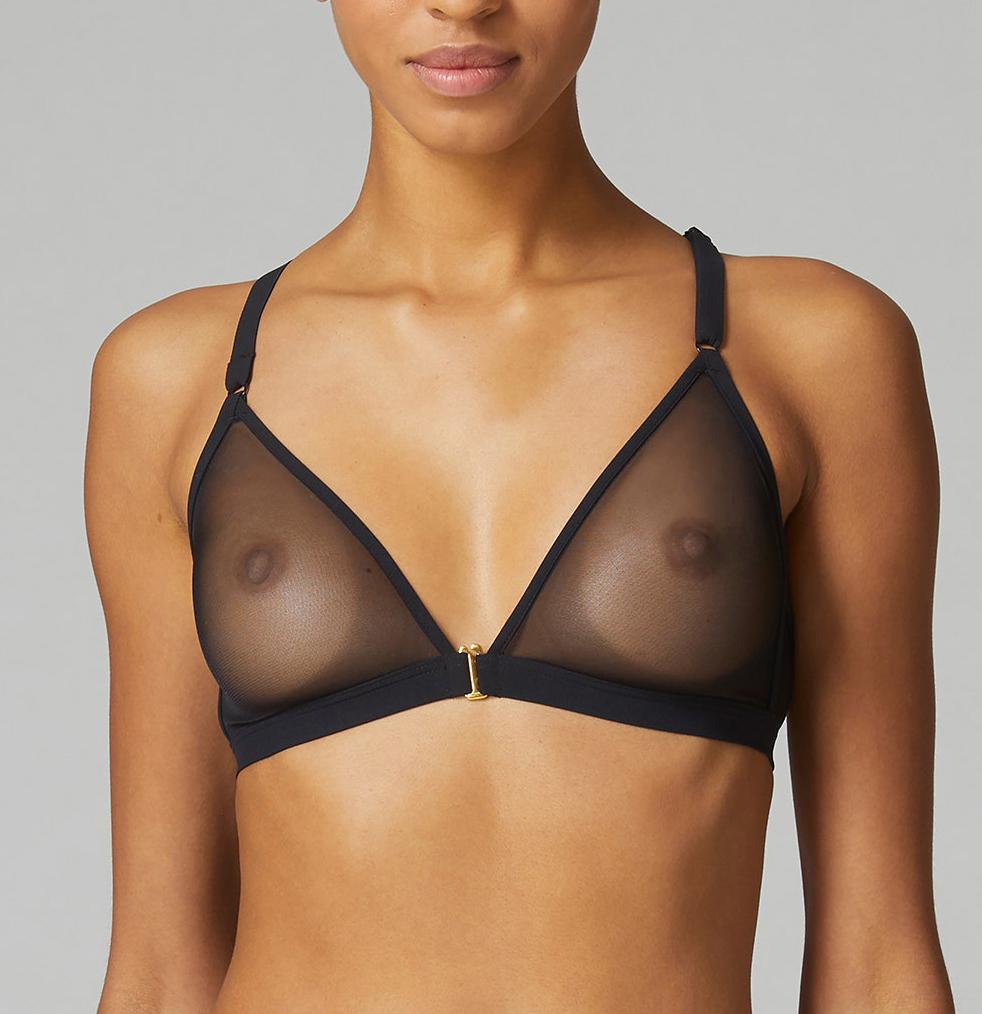 Mesh cross back triangle [Black] Bras Simone extra-small 