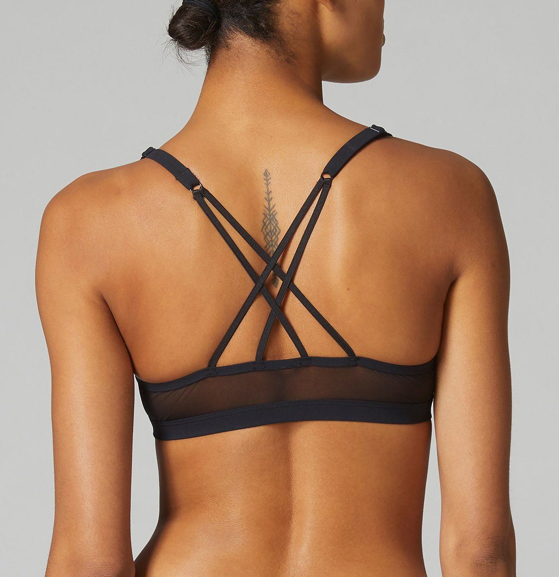 Mesh cross back triangle [Black] Bras Simone 