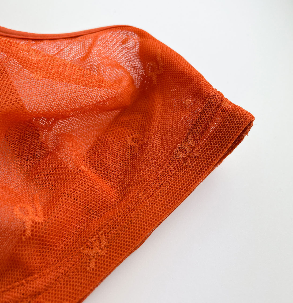 Abstract mesh non wired bralette [Papaya] The Pantry Underwear