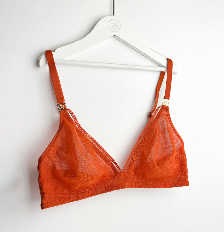 Abstract mesh non wired bralette [Papaya] Bras Nudea 